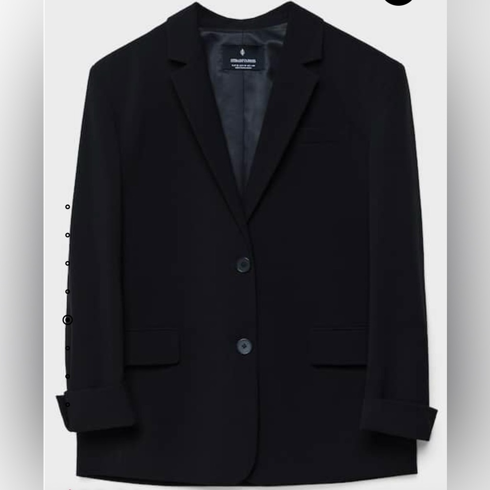 Stradivarius Oversized Black Blazer